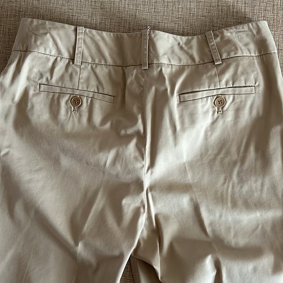 Talbots Heritage tan / khaki flat front dress pants. 8 petite. - Picture 6 of 8